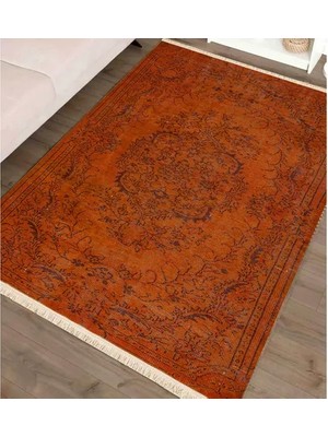 Vivense Vintage Kiremit Baskılı Dokumataban Halı, 121 Yng, 120X180 cm