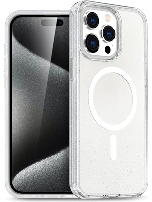 Fırsatkolik Mey Ithalat®   iPhone 14 Pro Kılıf Star Magsafe Kapak - Şeffaf