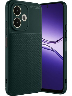 Fırsatkolik Mey Ithalat®   A5 Pro 4g Kılıf Auto Focus Karbon Kapak - Koyu Yeşil