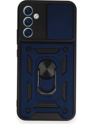 Fırsatkolik Mey Ithalat®  Samsung Galaxy A54 5g Kılıf Pars Lens Yüzüklü Silikon - Lacivert