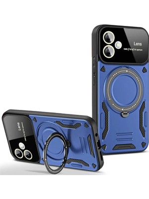 Fırsatkolik Galaxy A05 Kılıf Joy Lens Standlı Kapak - Lacivert