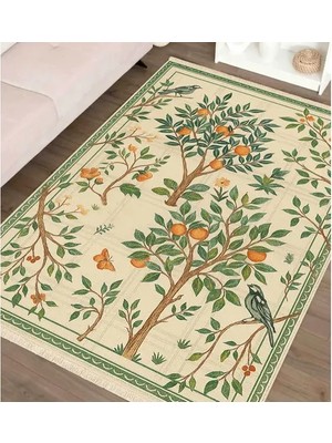 Vivense Ağaç Tema Baskılı Dokuma Taban Halı, 131 Yng, 80X150  cm