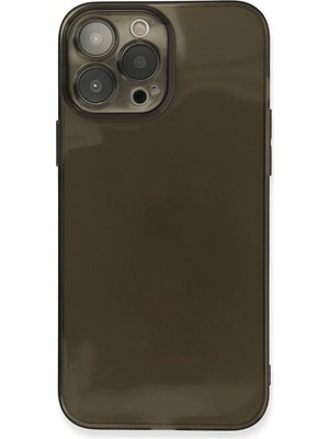 Fırsatkolik Mey Ithalat®   iPhone 13 Pro Max Kılıf Fly Lens Silikon - Siyah