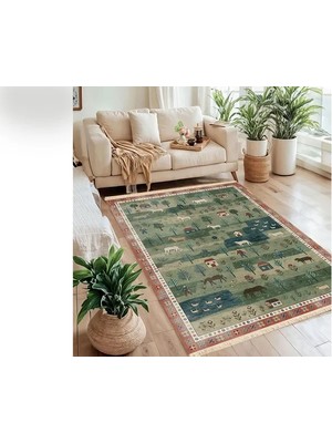 Vivense Minimal Baskılı Dokuma Taban Halı, 165 Yng, 120X180 cm