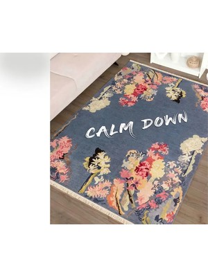 Vivense Calm Down Baskılı Dokuma Taban Halı, 160 Yng, 80X150  cm