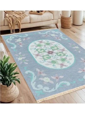 Vivense Rose Baskılı Dokuma Taban Halı, 140 Yng, 120X180 cm