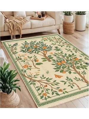 Vivense Ağaç Tema Baskılı Dokuma Taban Halı, 131 Yng, 150X230 cm