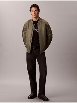 Calvin Klein Erkek Ls Terry Monologo Detaylı Sweatshirt