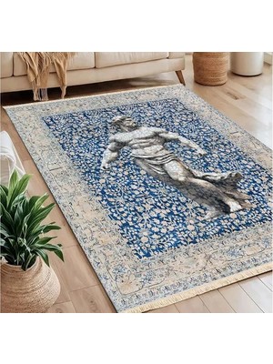 Vivense Mitoloji Baskılı Dokuma Taban Halı, 206 Yng, 120X180  cm