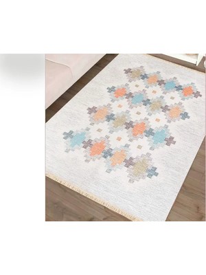Vivense Geo Orta Baskılı Dokuma Taban Halı, 191 Yng, 150X230 cm