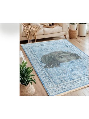 Vivense Çingene Kızı Baskılı Dokuma Taban Halı, 189 Yng, 120X180 cm