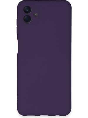 Fırsatkolik Galaxy A04E Kılıf Nano Içi Kadife Silikon - Mor