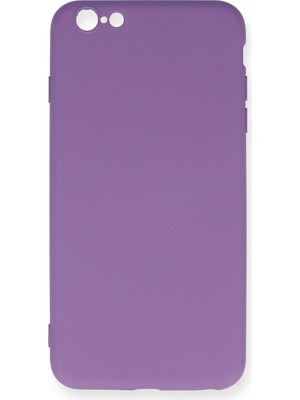 Fırsatkolik iPhone 6 Plus Kılıf Nano Içi Kadife Silikon - Mor