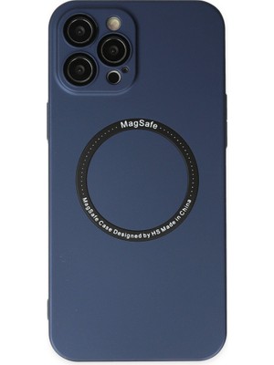 Fırsatkolik iPhone 12 Pro Kılıf Jack Magneticsafe Lens Silikon - Lacivert