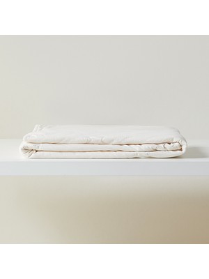 Ocean Home Textile %100 Pamuk Penye Ekru Yıldız Nakışlı Bebek Çok Amaçlı Örtü 90 x 120 cm
