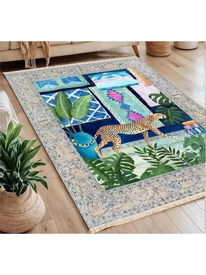 Vivense Nature Baskılı Dokuma Taban Halı, 240 Yng, 80X150  cm