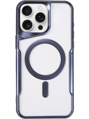 Fırsatkolik iPhone 16 Pro Kılıf Boyi Magsafe Silikon Kapak - Lacivert