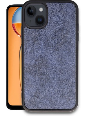 Fırsatkolik iPhone 15 Kılıf Aras Deri Kapak - Lacivert