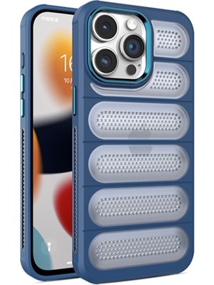 Fırsatkolik iPhone 15 Pro Kılıf Airmax Silikon Kapak - Lacivert
