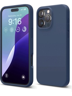Fırsatkolik iPhone 16 Pro Kılıf First Silikon - Lacivert