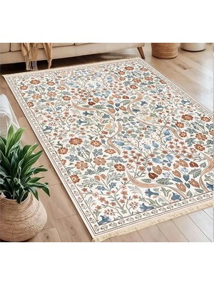 Vivense Leaf Baskılı Dokuma Taban Halı, 244 Yng, 150X230  cm