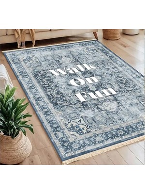 Vivense Walk On Fun Baskılı Dokuma Taban Halı, 236 Yng, 80X150  cm