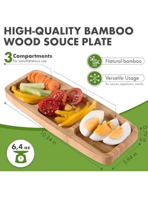 TeknoKapsül Bambum Ganberi 3 Bölmeli Çerezlik & Sosluk