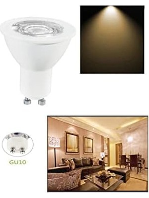 TeknoKapsül LED Value 4,5-5W(50W) LED Spot Ampul Sarı 3000K - GU10 Duy