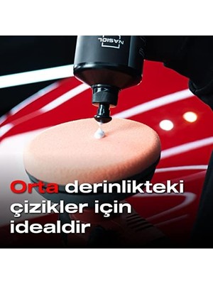 TeknoKapsül Özel Hava Kanallı Polisaj Pedi TURUNCU-150 Mm-Orta Sert Polisaj Pasta Cila Süngeri, Detailing, Oto