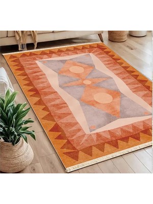 Vivense Geometrico Baskılı Dokuma Taban Halı, 235 Yng, 80X150  cm