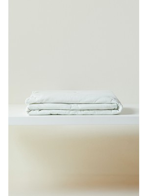 Ocean Home Textile %100 Pamuk Penye Mavi Yıldız Nakışlı Bebek Çok Amaçlı Örtü 90 x 120 cm