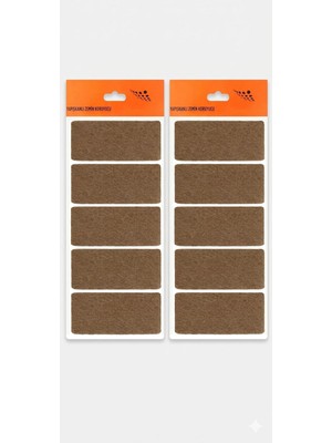TeknoKapsül Dikdörtgen Yapışkanlı Mobilya Altlığı (2 Plaka x 5 Adet) - 9x4.5 cm Kesilebilir Ağır Eşya Koltuk