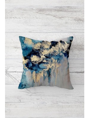 TeknoKapsül Pelangi Batik Desenli Çift Tarafı Baskılı Gizli Fermuar Yastık Kılıfı Kırlent Koltuk Yastık Kılıfı,
