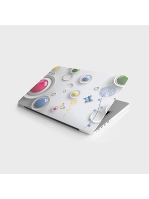 TeknoKapsül Laptop Bilgisayar Notebook Pc Kaplama Etiketi 3D Yuvarlaklar