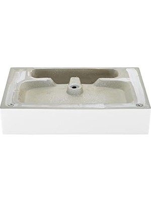 TeknoKapsül 60 cm Dikdörtgen Duvara Monte Banyo Lavabosu