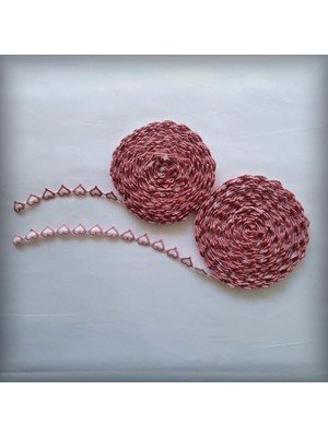 TeknoKapsül Motifli Şerit Nakış Modeli | Nakış Aksesuar (Pembe)