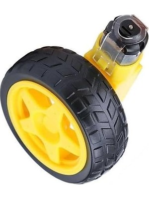 TeknoKapsül Motor Tekerlek Seti 6V 250RPM