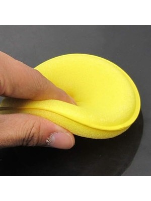 TeknoKapsül - 4 Adet Pasta Cila Wax Pedi Süngeri, Araba Torpido Parlatma Temizleme Aplikatörü