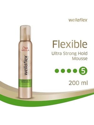 TeknoKapsül Wellaflex Flexible Güçlü Tutuş Saç Köpüğü 200 Mililitre