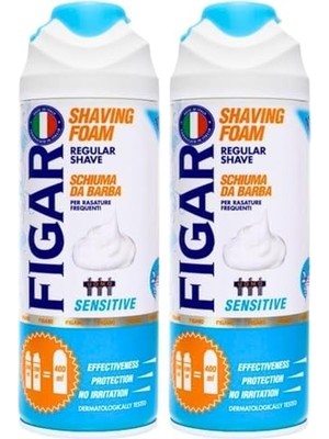 TeknoKapsül Figaro Tıraş Köpüğü Hassas Cilt 400 ml (2 Paketi)