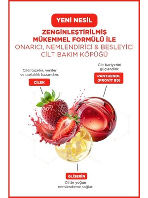 TeknoKapsül Cilt Bakım Köpüğü Strawberry & Cheesecake 100 Ml-
