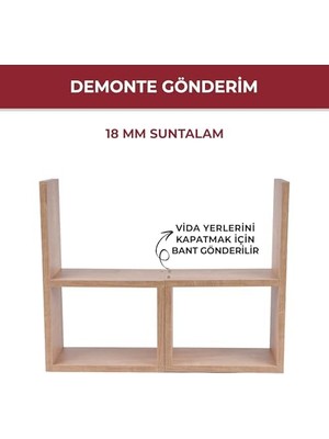 TeknoKapsül Pikas Tezgahüstü Ayarlanabilir Çok Amaçlı Raf – Baharatlık, Kahve Köşesi Mutfak Organizeri (Kahv