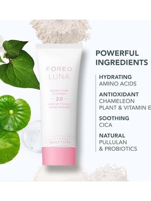 TeknoKapsül Foreo Luna 4 Go Yüz Temizleme Fırçası Yüz Masaj Aleti + Luna Mikro Köpük Yüz Temizleyici 2.0, 10