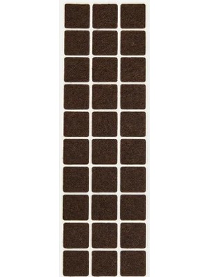 TeknoKapsül Kare Yapışkanlı Mobilya Altlığı (Tek Plaka x 30 Adet) - 2x2 cm Ince Ayaklar Için Çizilmez Ses Ke