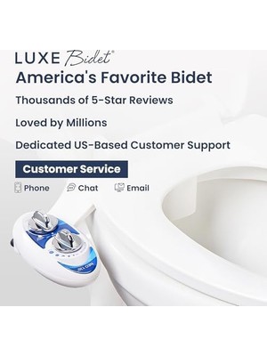 TeknoKapsül Luxe Bidet Neo 120 Kendini Temizleyen Mekanik Tuvalet Bidesi, Mavi/beyaz