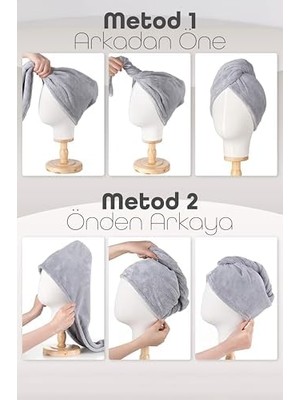 TeknoKapsül Mikrofiber Saç Havlusu Süper Emici Hızlı Kuruyan Türban Saç Havlusu Şapkası – Uzun Kıvırcık Kalın S