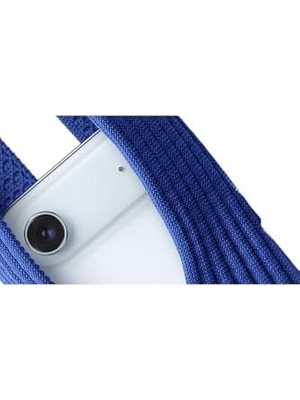 TeknoKapsül - 17 Tüm Telefonlarla Çapraz Örgü Telefon Çantası Askısı 80CM - Lacivert