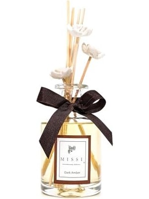 TeknoKapsül 200 ml Silindir Şişe Bambu Çubuklu Dark Oda Kokusu