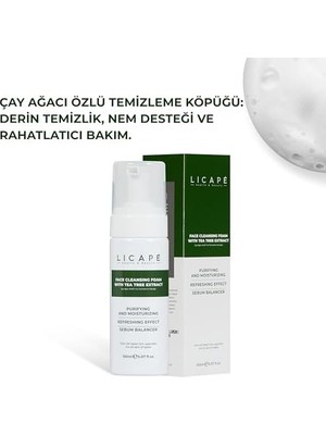 TeknoKapsül Çay Ağacı Aktifli Yüz Temizleme Köpüğü 150ML