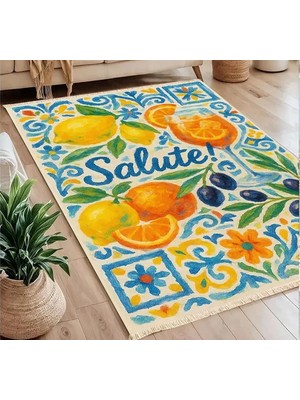 Vivense Salute Baskılı Dokuma Taban Halı, 266 Yng, 120X180  cm